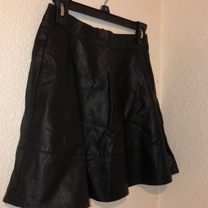 Black Leather Skirt